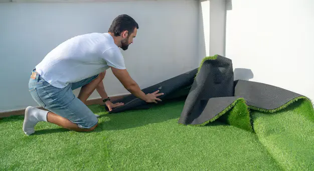 artificial grass installation